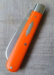 T A Davison Straight Lambsfoot Jack.3.625".Orange G10..Cpm154..jeweled liners..#2373..New from maker
