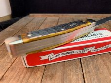 Henckels by Boker 4 Blade Stockman Hellbraun Pin Feather Jigged Bone
