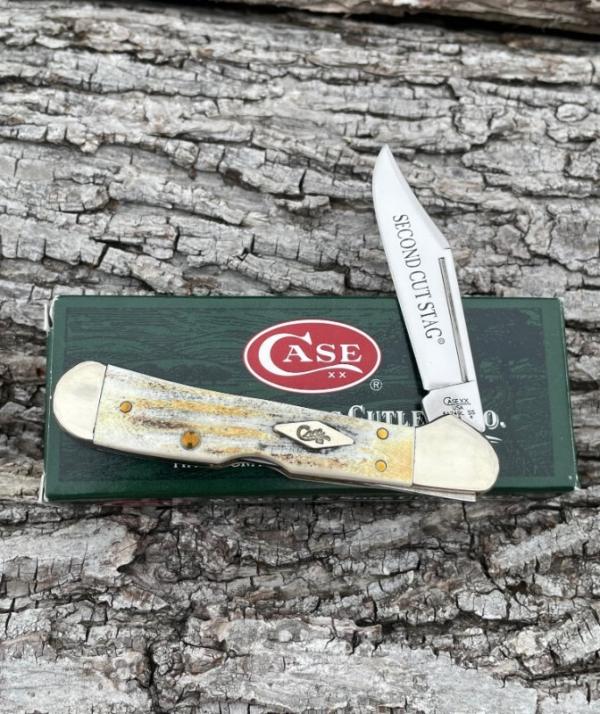 CASE XX ** 2008 2nd CUT STAG MINI COPPERLOCK