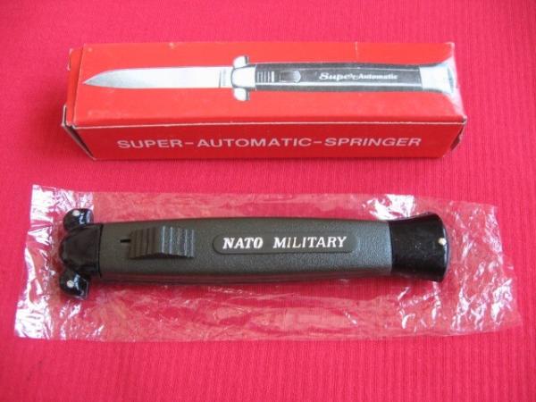 Vintage K-108 NATO MILITARY OTF Switchblade Knife - NIB 