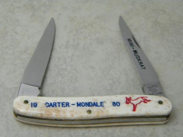 Frost Cutlery Japan Bone Mini Muskrat Knife - Carter-Mondale 1980
