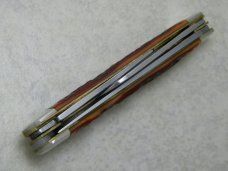 Camillus / Western USA Jigged Delrin Large Stockman Knife