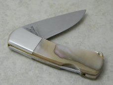 Khyber Japan Stainless 2822 Abalone Pearl Lockback Knife