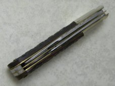 F.A. Bower Dist. Co. Solingen Germany #35 Bone Stepped Bolster Barlow Knife