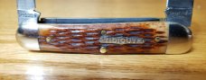 Great Eastern Cutlery 291319 Jigged Bone Whittler 3 Springs Frozen Forged 1095 Carbon Steel Blades