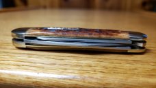 Great Eastern Cutlery 291319 Jigged Bone Whittler 3 Springs Frozen Forged 1095 Carbon Steel Blades