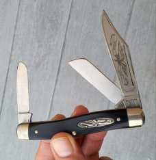 Craftsman USA 9500, American Eagle Stockman, Saw Cut Delrin Handles