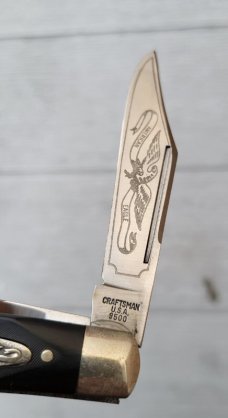 Craftsman USA 9500, American Eagle Stockman, Saw Cut Delrin Handles
