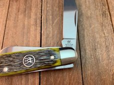Henckels by Boker 4 Blade Stockman Mountain Moss Green Bone