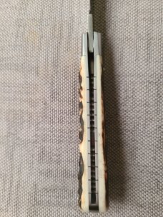 Todd Davison Sambar Stag Trapper...Cpm154..3 13/16" closed..jeweled liners..#2374...New from maker 