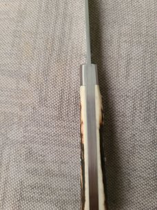 Todd Davison Sambar Stag Trapper...Cpm154..3 13/16" closed..jeweled liners..#2374...New from maker 
