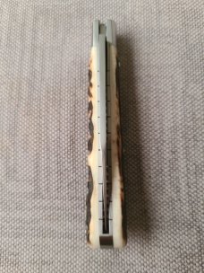 Todd Davison Sambar Stag Trapper...Cpm154..3 13/16" closed..jeweled liners..#2374...New from maker 