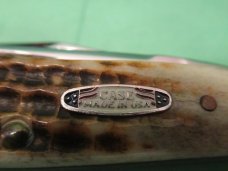 Case XX 2004 Honey Brown Bone, USA Shield, Saddle horn Pattern # T.B .62110  SS 