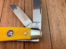 Henckels by Boker Stockman Bright Yellow Pin Feather Jigged Bone