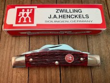 Henckels by Boker Congress Mahogany Red Pin Feather Jigged Bone 