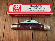 Henckels by Boker Congress Mahogany Red Pin Feather Jigged Bone 