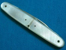 VINTAGE JUNKERWERK SOLINGEN PEARL MOP EQUAL END CIGAR PEN JACK FOLDING POCKET KNIFE KNIVES OLD