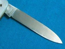 VINTAGE JUNKERWERK SOLINGEN PEARL MOP EQUAL END CIGAR PEN JACK FOLDING POCKET KNIFE KNIVES OLD