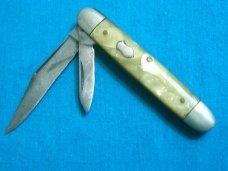 VINTAGE ANTIQUE IMPERIAL PROV USA EQUAL END CIGAR JACK FOLDING POCKET KNIFE KNIVES OLD CRACKED ICE