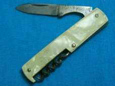 VINTAGE UTICA CUTLERY ARCH FOLDING POCKET KNIFE KNIVES OLD CHAMPAGNE CORKSCREW BARTENDER SOMMELIER