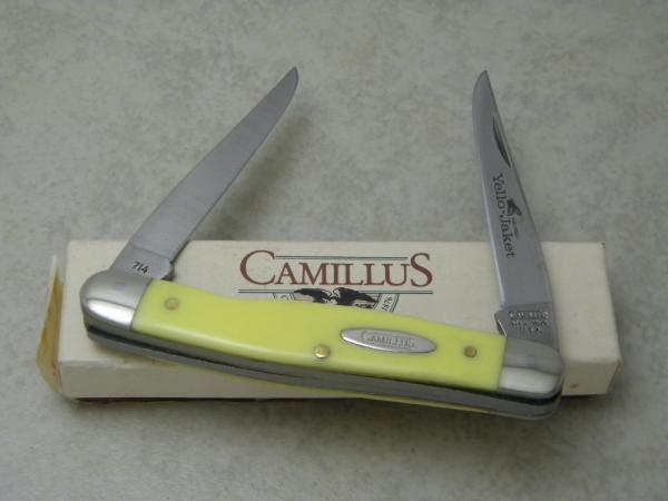 Camillus New York USA 714Y  "Yello-Jaket" Muskrat Knife NIB