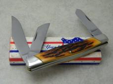 Camillus New York USA Sword Brand 1976 Imitation Stag #89 Large Stockman Knife NIB