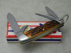 Camillus New York USA Sword Brand 1976 Imitation Stag #97 Camp Scout Utility Knife NIB
