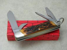 Camillus New York USA Sword Brand Imitation Stag #97 Camp Scout Utility Knife NIB
