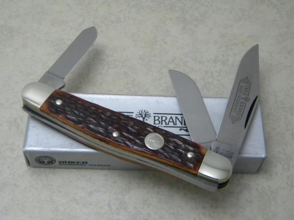 Boker Tree Brand Solingen, Germany 8573 Bone Stockman Knife in Box