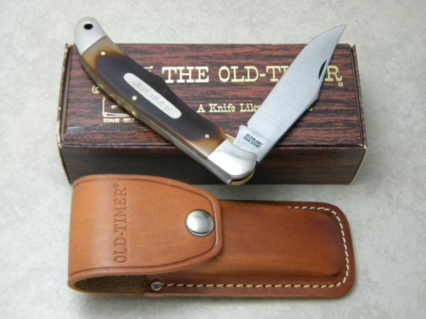 Schrade USA 125OT Delrin Linerlock Folding Hunter Knife NIB w/Pouch