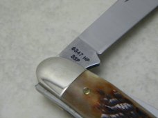 Case XX Stainless USA 1 Dot (1989) Bone 6347 HP SSP Tested XX Razor Edge Stockman Knife