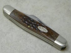 Case XX Stainless USA 1 Dot (1989) Bone 6347 HP SSP Tested XX Razor Edge Stockman Knife