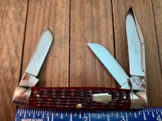 Schatt and Morgan Medium Stockman Cranberry Red Jigged Bone 2007