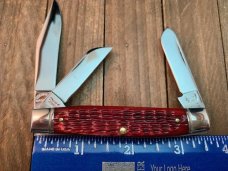 Schatt and Morgan Medium Stockman Cranberry Red Jigged Bone 2007