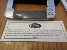 Case XX 2019 Discontinued Dark Brown Giraffe Bone Canoe Pattern # EX2131 SS
