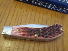 Case XX 2005 Raspberry Bone Saddlehorn Pattern # T.B.62110 SS