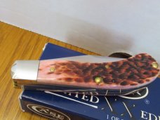 Case XX 2005 Raspberry Bone Saddlehorn Pattern # T.B.62110 SS