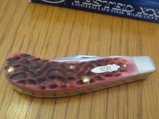 Case XX 2005 Raspberry Bone Saddlehorn Pattern # T.B.62110 SS