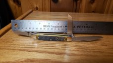 JA Henckels Jigged Bone Stockman Near Mint W/Box SS Blades. Not used, carried or re-sharpened. NICE!