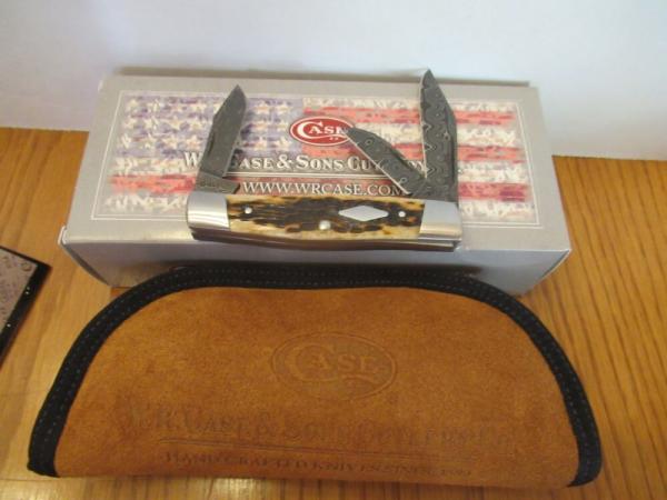 Case XX 2015 Tony Bose Dark Molasse Cattle Knife Pattern # TB632015  Damascus 