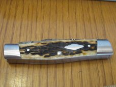Case XX 2015 Tony Bose Dark Molasse Cattle Knife Pattern # TB632015  Damascus 