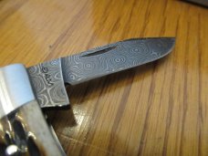 Case XX 2015 Tony Bose Dark Molasse Cattle Knife Pattern # TB632015  Damascus 