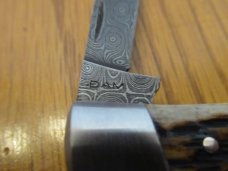 Case XX 2015 Tony Bose Dark Molasse Cattle Knife Pattern # TB632015  Damascus 