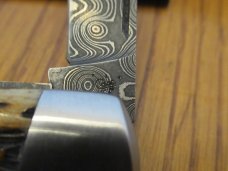 Case XX 2015 Tony Bose Dark Molasse Cattle Knife Pattern # TB632015  Damascus 