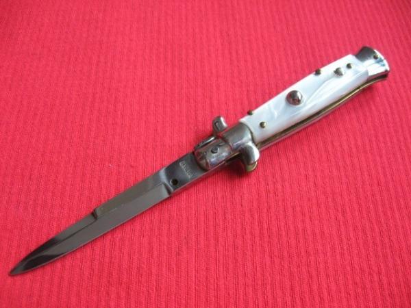Oreste Dibon Italian 16cm. Cracked Ice STILETTO Switchblade Knife - New Old Stock