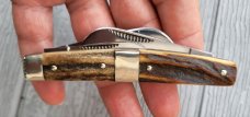 Rare Fight'n Rooster Congress Knife, Frank Buster Stag Cigar Band, Solingen Germany