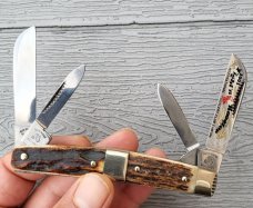 Rare Fight'n Rooster Congress Knife, Frank Buster Stag Cigar Band, Solingen Germany