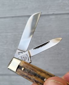 Rare Fight'n Rooster Congress Knife, Frank Buster Stag Cigar Band, Solingen Germany