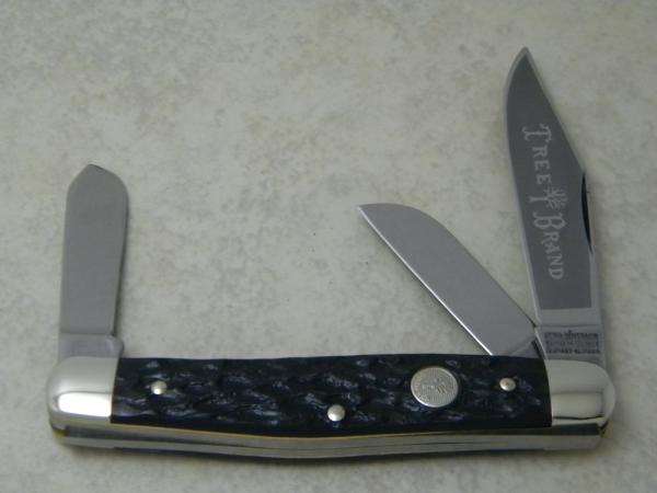 Boker Tree Brand Heinr. Boker & Co Germany Rough Black Stockman Knife