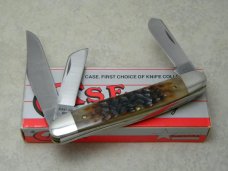 Case XX Stainless USA 2 Dot (1988) Bone 6347 HP SSP Tested XX Razor Edge Stockman Knife